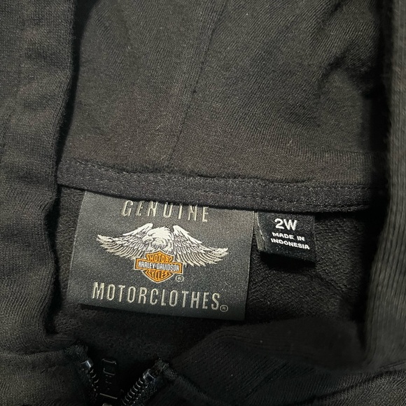 Women’s Harley Davidson Hooded Embroidered Vest - Picture 8 of 8